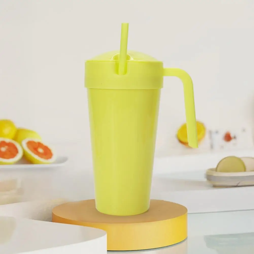 

2-in-1 Snack Beverage Cup Leak-proof Kids Snack Drink Cup Combo with Handle for Travel Home Movies 2-in-1 for Children/toddlers