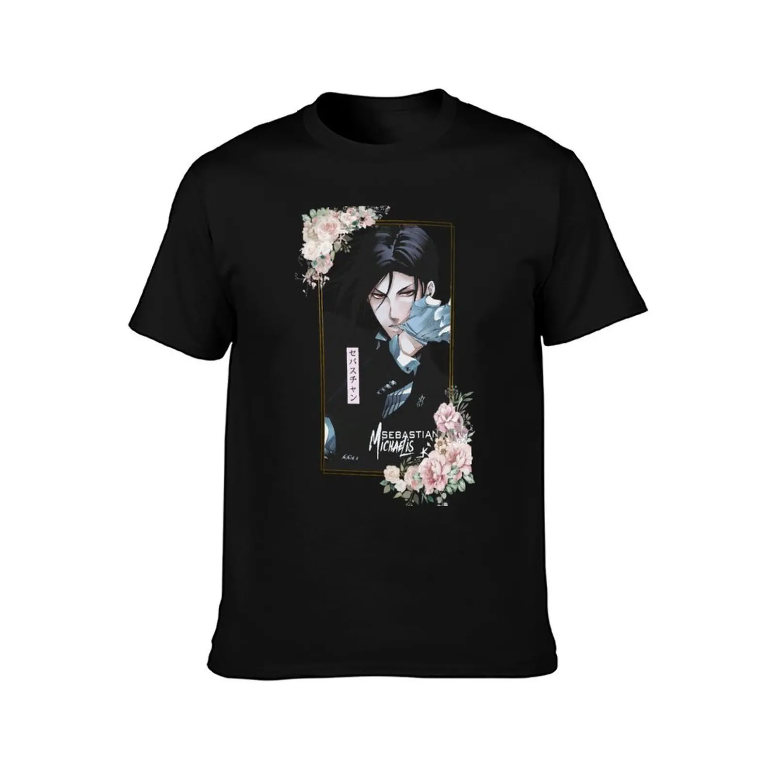 Sebastian Michaelis Black Butler T-Shirt Big and Tall Casual T-Shirt
