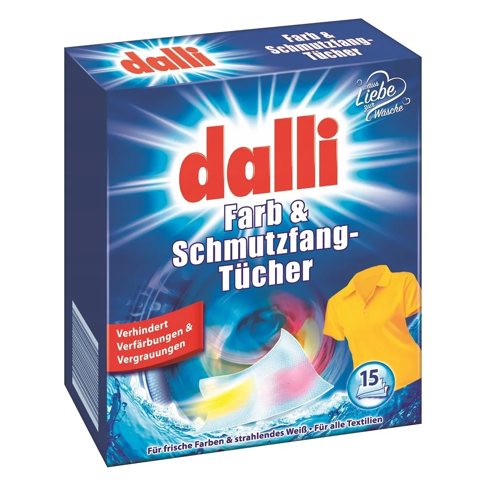 DALLI wash wipes to catch the color 15 PCs