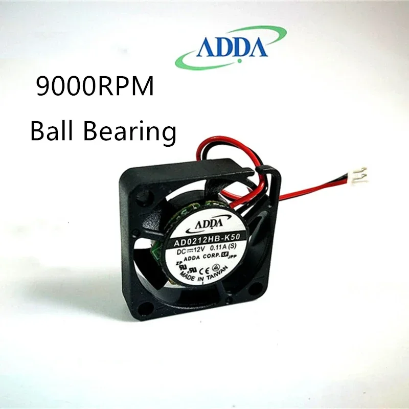 

ADDA AD0212HB-K50 9000RMP 12 В 0,11 А 2506 2507 25X25X6,5 мм Вентилятор 2,5 см Мини-вентилятор Охлаждающий вентилятор для ноутбука с 2 контактами