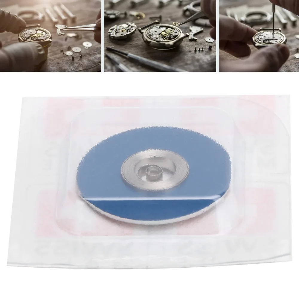 Alloy Mechanical Watch Mainspring Blue Small Size Watch Movement Replacement Part for For 3135 movement mainspring