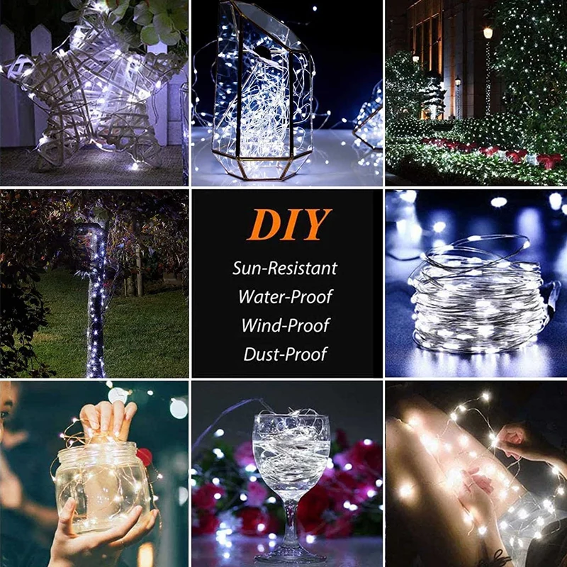 5M/20M/30M Solar LED Fairy Light Outdoor Waterproof Festoon Garland String Lights Christmas Party Garden Solar Lamp Decorations