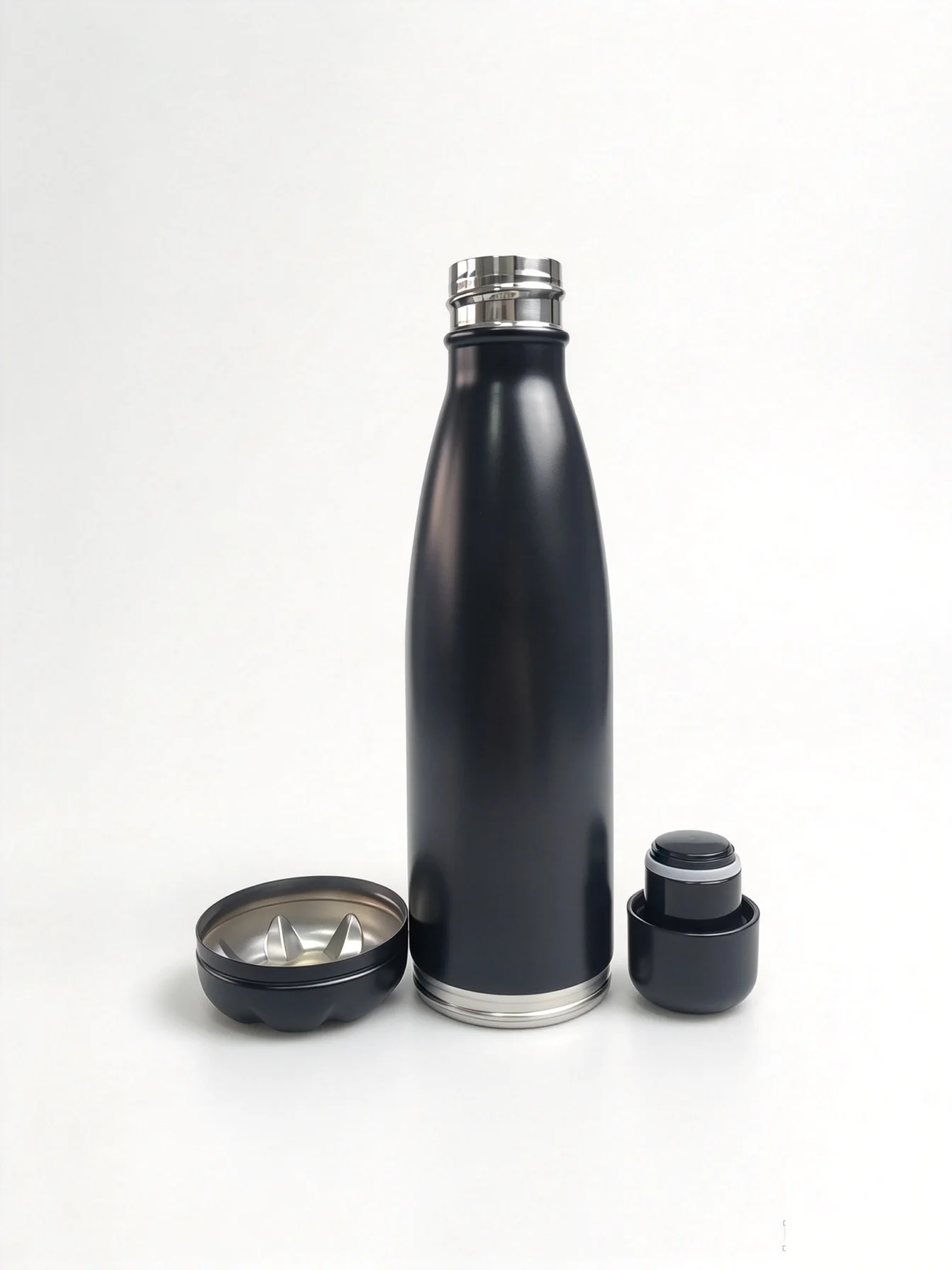 Diversion Safe Stainless Steel Insulated Water Bottle with Hidden Bottom Storage Compartment