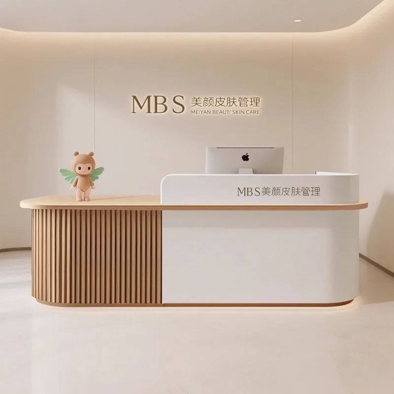 estaurant Reception Desk RCustomer Corner Counter Modern Reception Desk Center Office Bancone Per Negozio Commercial Furniture