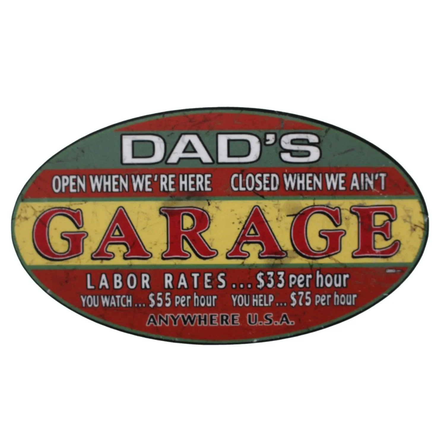 New Design Custom Vintage Dad Garage Old School Motorcycle Sticker Cafe Racing Decal PVC, 10cm