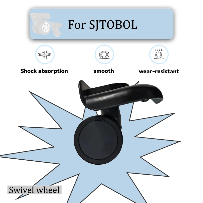 For SJTOBOL T111 Model SuitableFor Most Luggage wheels Repair Parts Luggage Pulley Set Ultra Silent Universal Wheels (2PCS/4PCS)