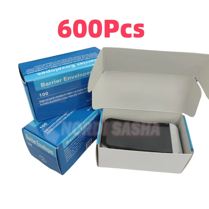 600Pcs Dental Disposable Digital X-Ray Scanner Barrier Envelope Protective Cover Bags for Phosphor Plates Cover Used 0/1/2/3#