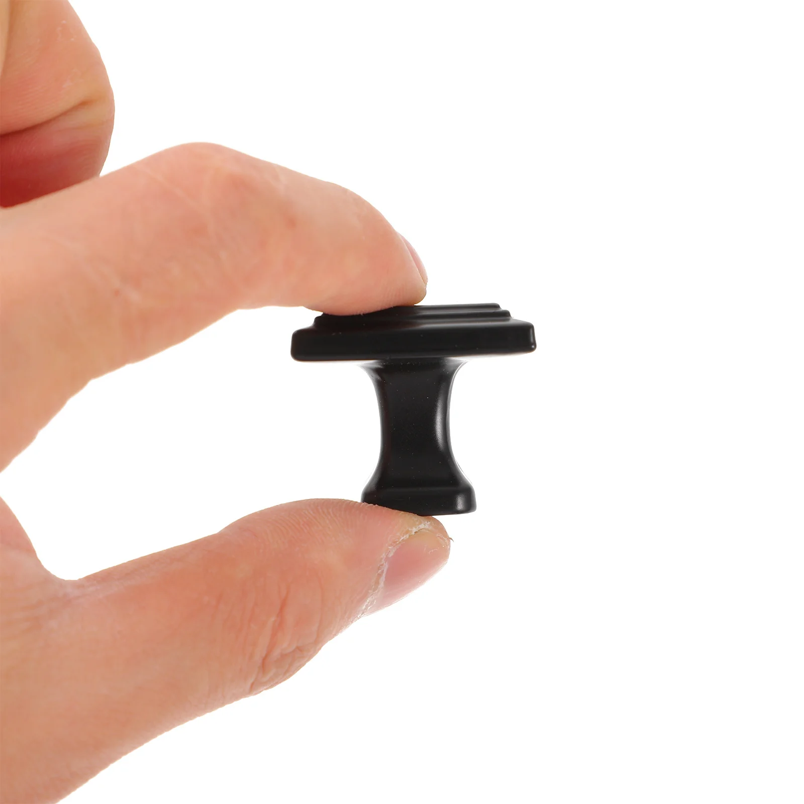 

6pcs Black Cabinet Knobs Matte Aluminum Alloy Hardware for Kitchen Bathroom Dresser Drawers Cabinet Pulls