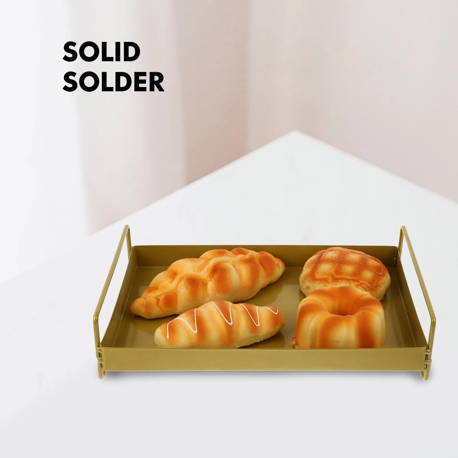 

Metal Fruit Tray Iron Material Practical Storage Tray Tabletop Adornment Kitchen Helper Food Serving Plate Home Supply