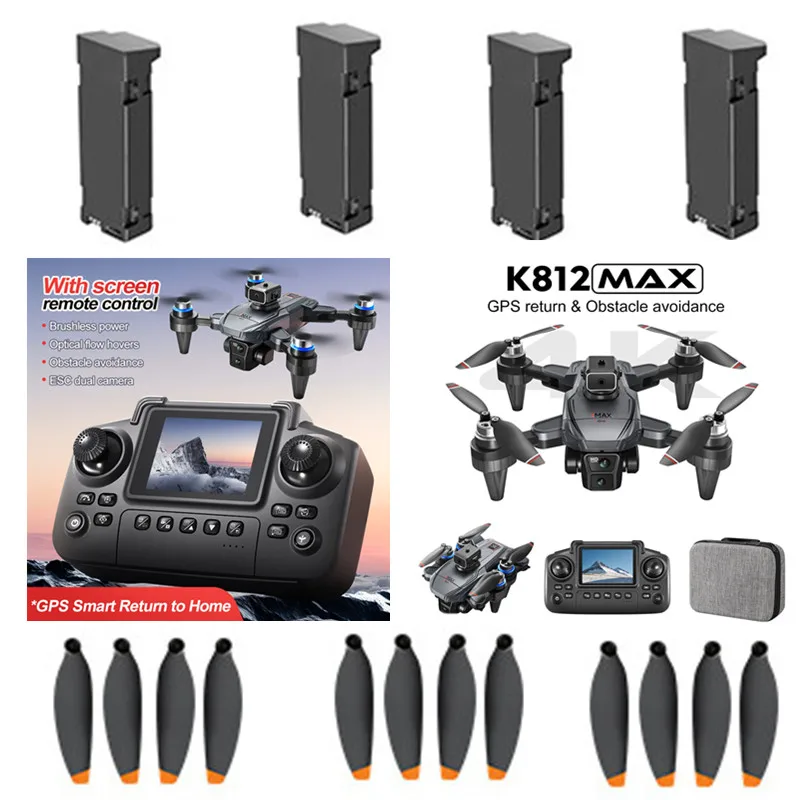 K812 MAX Drone Battery 3.7V 2000Mah /Propeller  K812 Drone Battery K812 MAX RC Dron Battery K812 MAX Drone Battery K812MAX Toy
