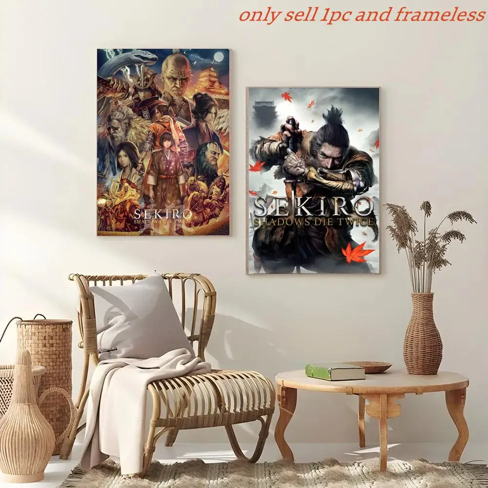 Game S-Sekiro Shadows Die Twice Poster Painting And Print Wall Art Picture For Home Room Decor Gifts