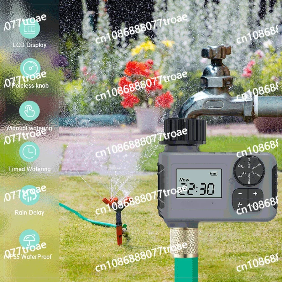 Intelligent irrigation timer, outdoor garden watering device, water valve controller