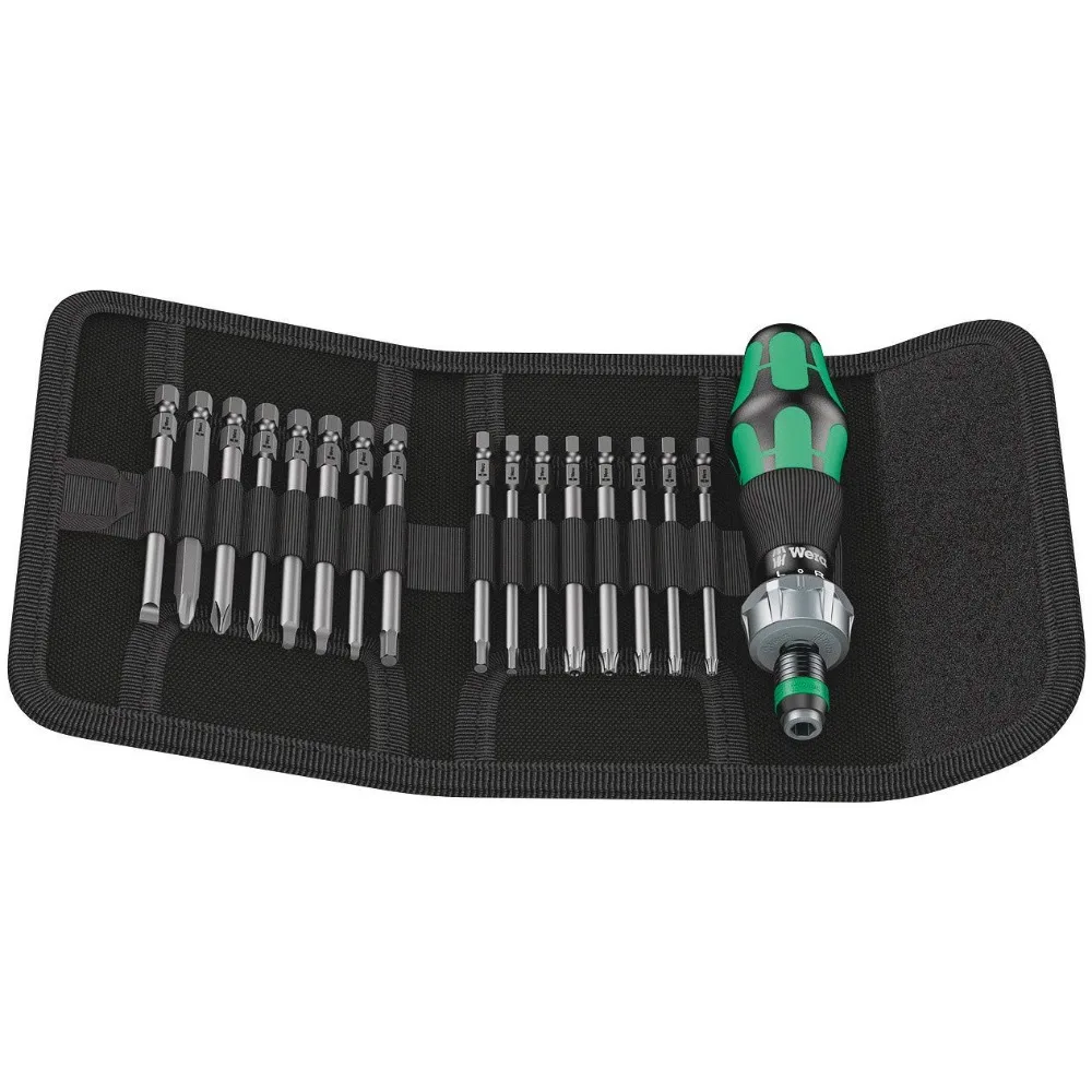 Wera 5051041001 Juego de destornilladores de trinquete Kraftform Kompakt 60 RA de 17 piezas