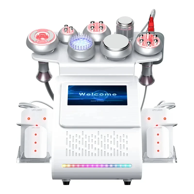 9 In 1 80k Ultrasonic Cavitation Vacuum RF Laser Weight Loss Machine Suitable Body Sculpting Machine