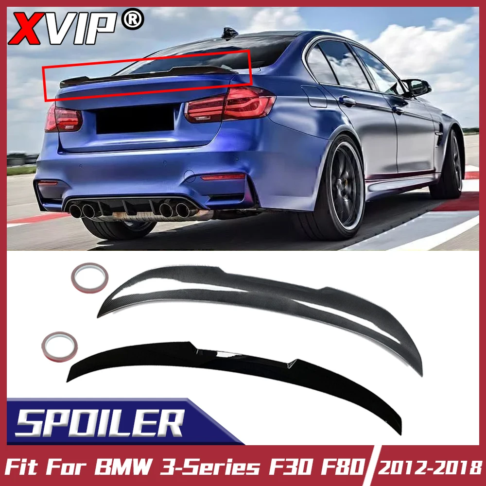 Xvip 4dr glänzend schwarz m4 Stil Heckflügel Kofferraum Lippen spoiler für BMW 3er F30 F80 2014-2017