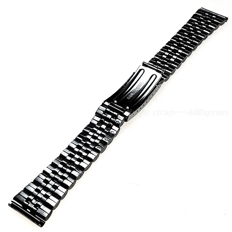 Stainless Steel Watch Band 12mm 14 16mm 18mm 20mm 22mm Metal Strap for Omega for Seiko Bracelet Folding Buckle Men\'s Accessories