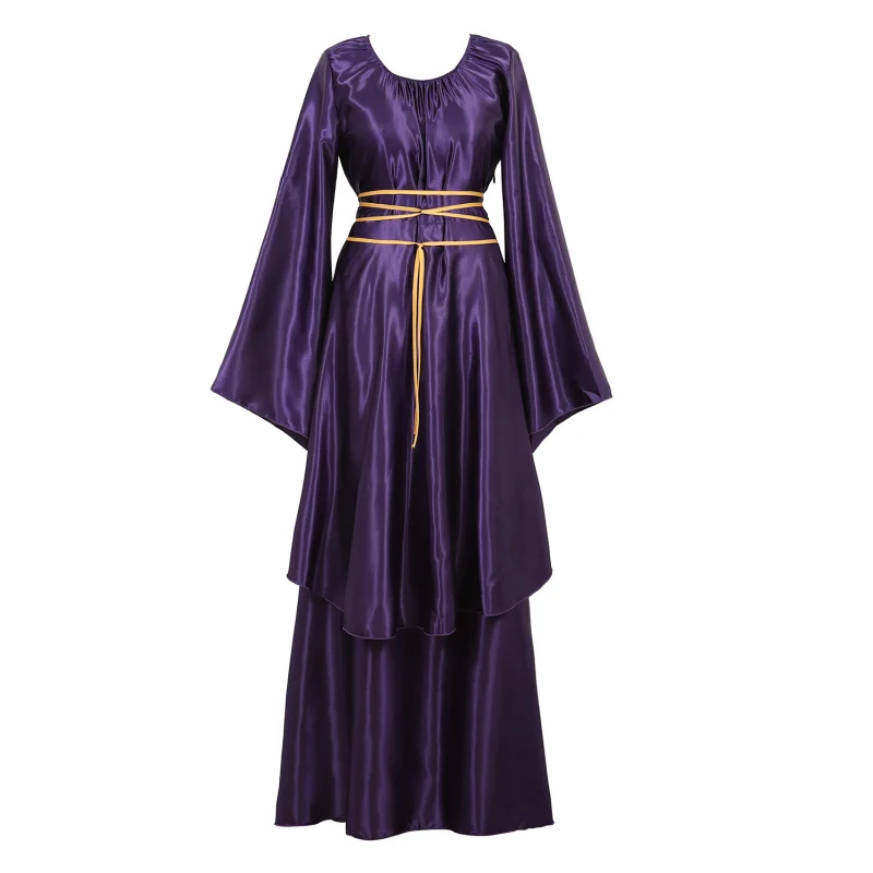 

Medieval Renaissance Festival Dress Long Sleeve Victorian Costumes Witch Costumes for Women Stage Performance Cosplay Long Dress