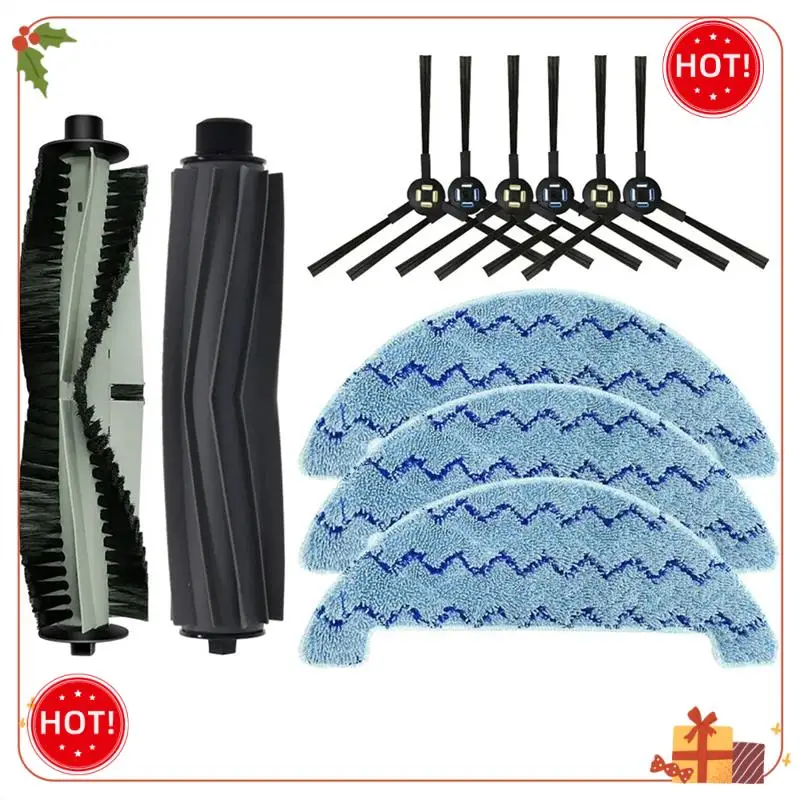 ABLE-แปรงหลักแปรงด้านข้าง Mop Cloths Rag อะไหล่อุปกรณ์เสริมสําหรับ ZACO A10 หุ่นยนต์สูญญากาศ