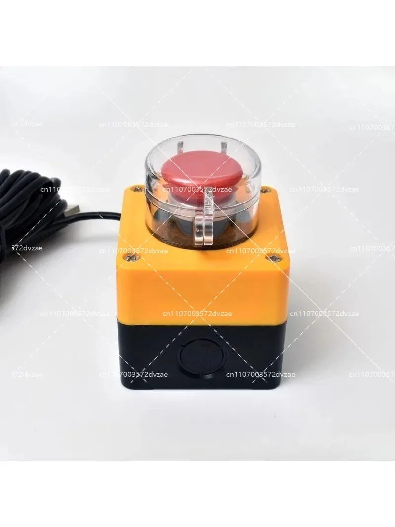 USB Custom Emergency Stop Button Responder Wireless Lottery Computer Mouse Simulation Keyboard Game