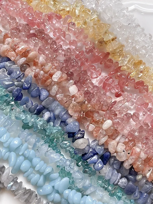 

l Stone Olive Quartz Sea Sapphire Crystals Transparent Yellow Quartz DIY Beads for Bracelets Nelaces Miscellaneous