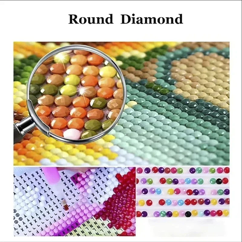 2024 Nowy zestaw do malowania diamentów 5D DIY ONE PIECE Anime Diamond Embroidery Color Oil painting Hand Mosaic art home decoration