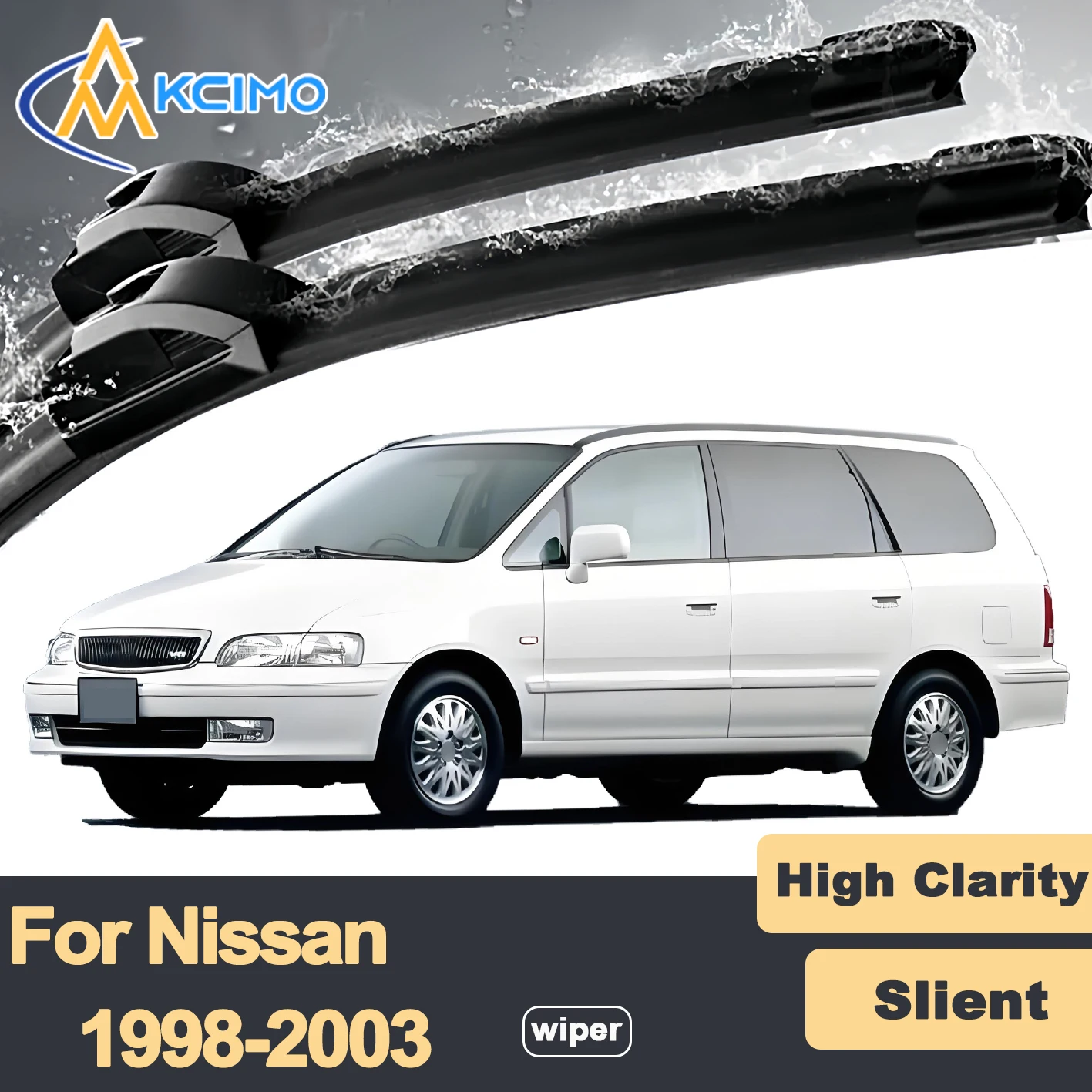 

Premium Rubber Durable Silent Windshield Wiper Blades 2pcs for Nissan Presage U30 1998-2003 Front Wiper Blades Set