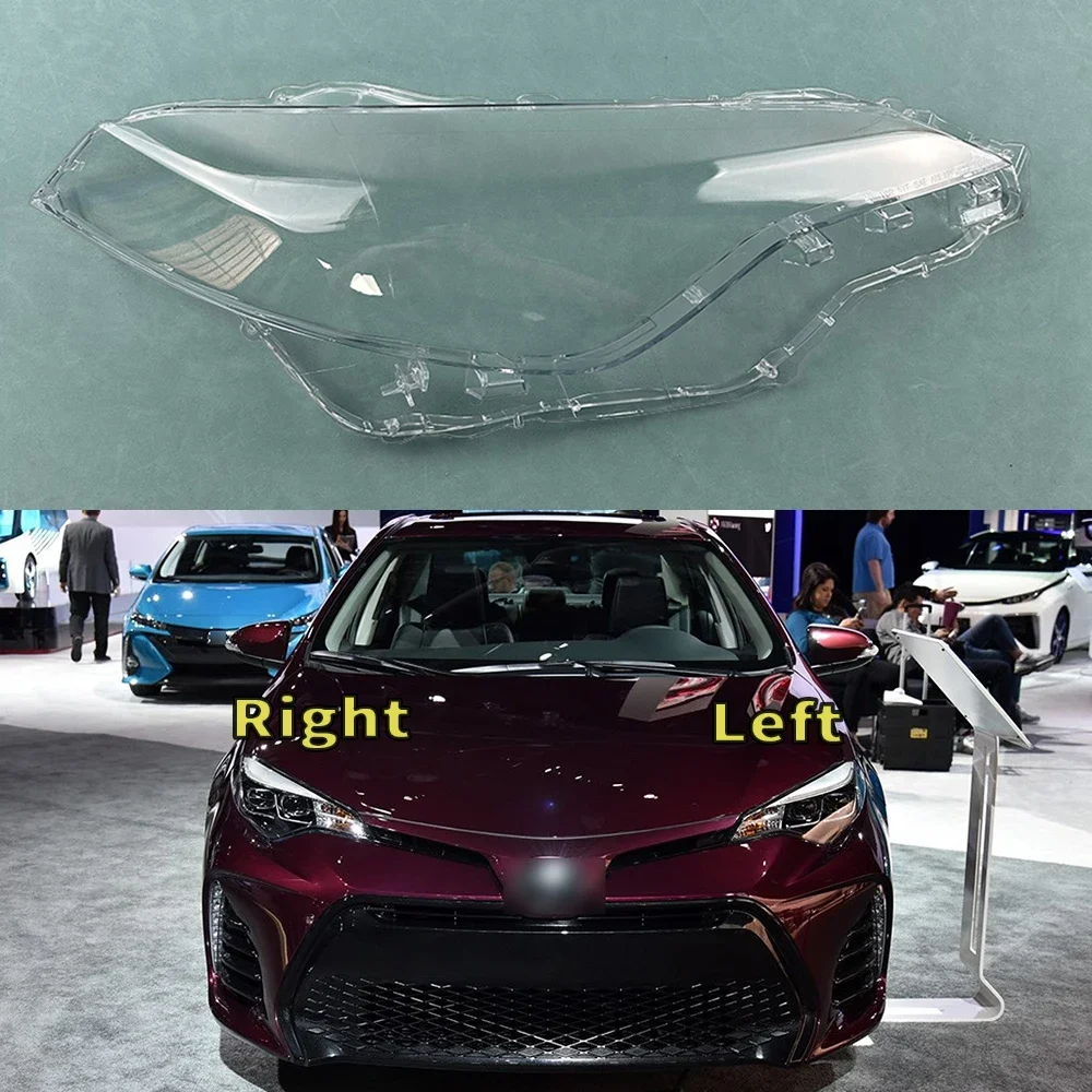 For Toyota Corolla ( American Version ) 2016-2018 Car Headlight Cover Lampcover Lampshade Lamp Glass Lens Case Auto Light Caps