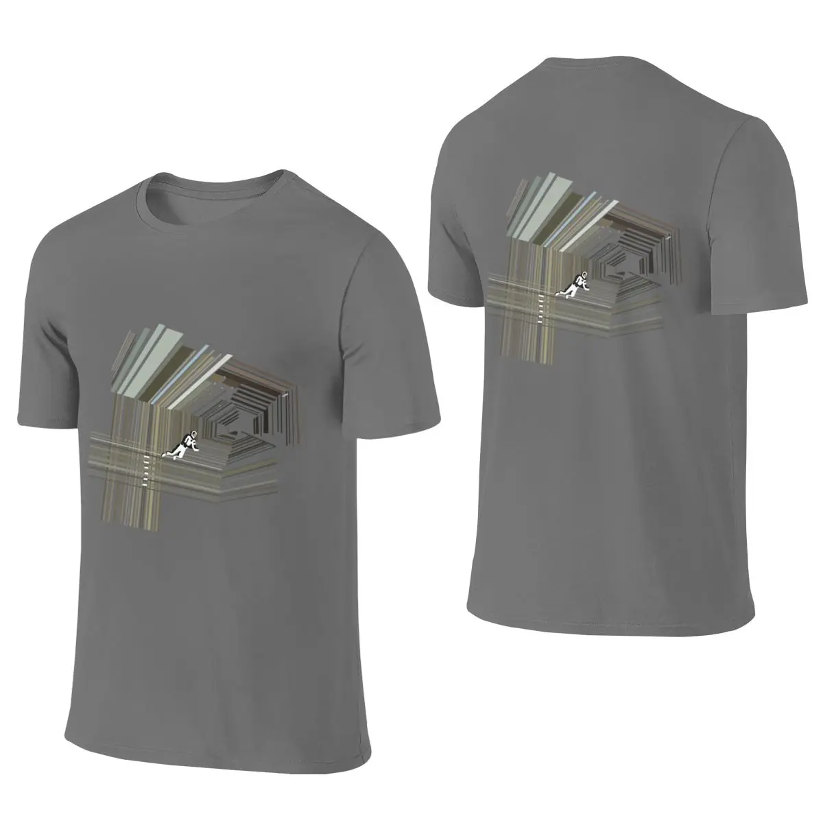 Interstellar Straight Leg Reversible T-shirt Light Minimalism Morandi Colors Basic Tee