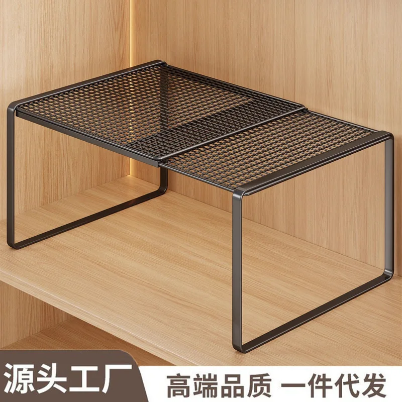 Expandable Single Tier Metal Closet Shelf Adjustable Cm Or Organizer Smooth Pull-Out Design Wardrobe Shoe Cabinet Kitchen Desk