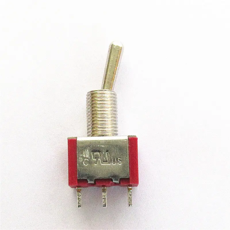 High Quality CQC Certified Red Toggle Switch MTS-102 103 202 203 3 Pins 6 Pins 2 Position 3 Position
