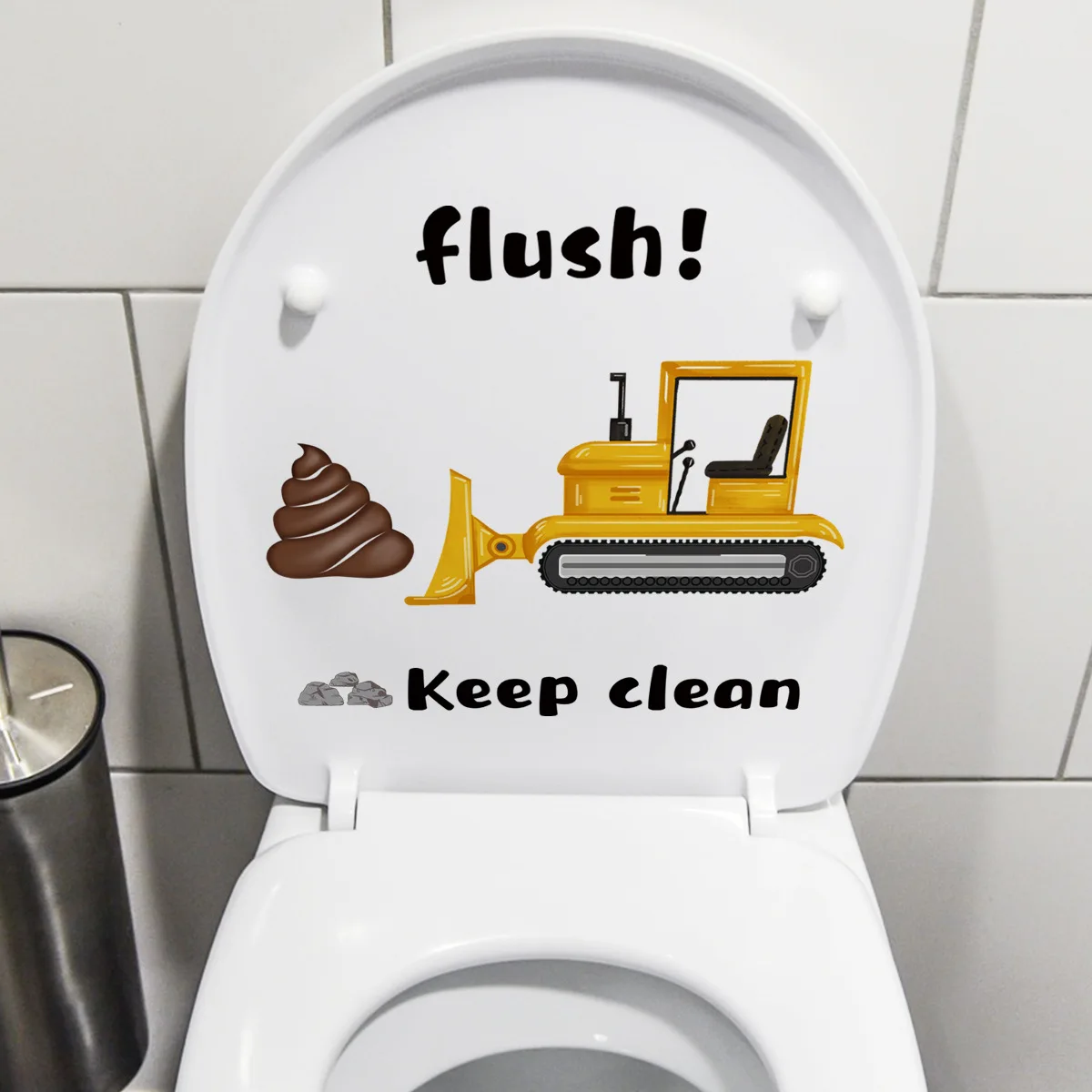 T258# flush! donjon čistý nálepka koupelna klozet obal nálepka zeď nálepky záchod příslušenství požitek pro domácí koupelna dekorace