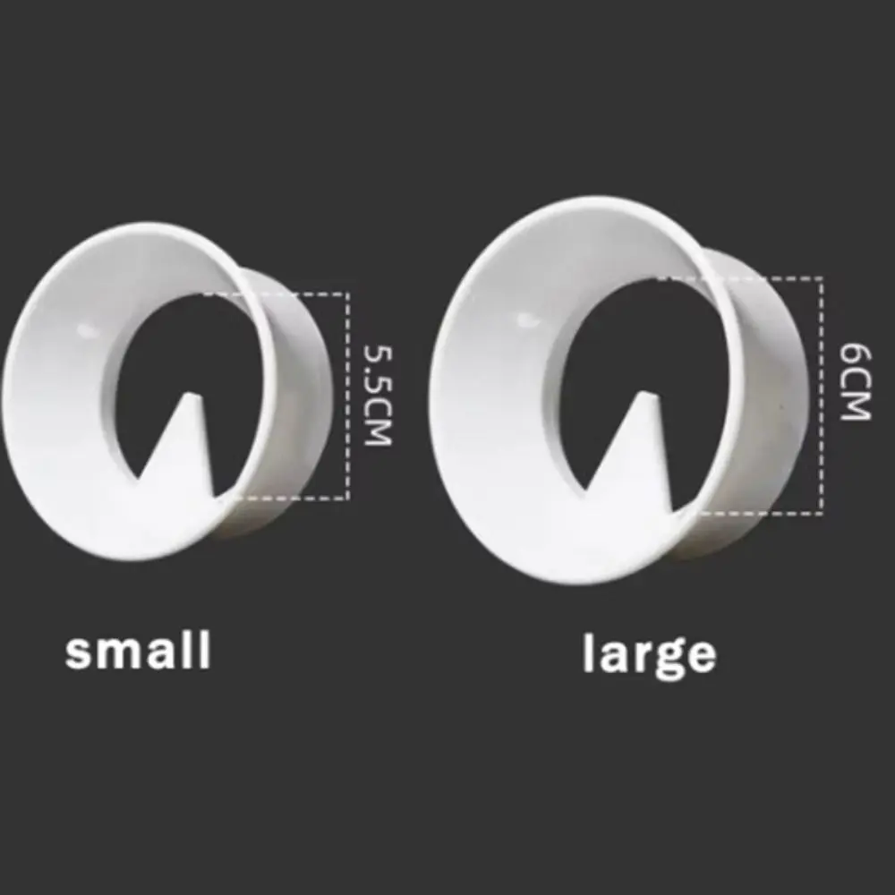 Anti-spill Powder Moka Pot Tamper Universal White Rotary Powder Dosing Ring ABS Non Pressure Coffee Distributor Leveler Cafe