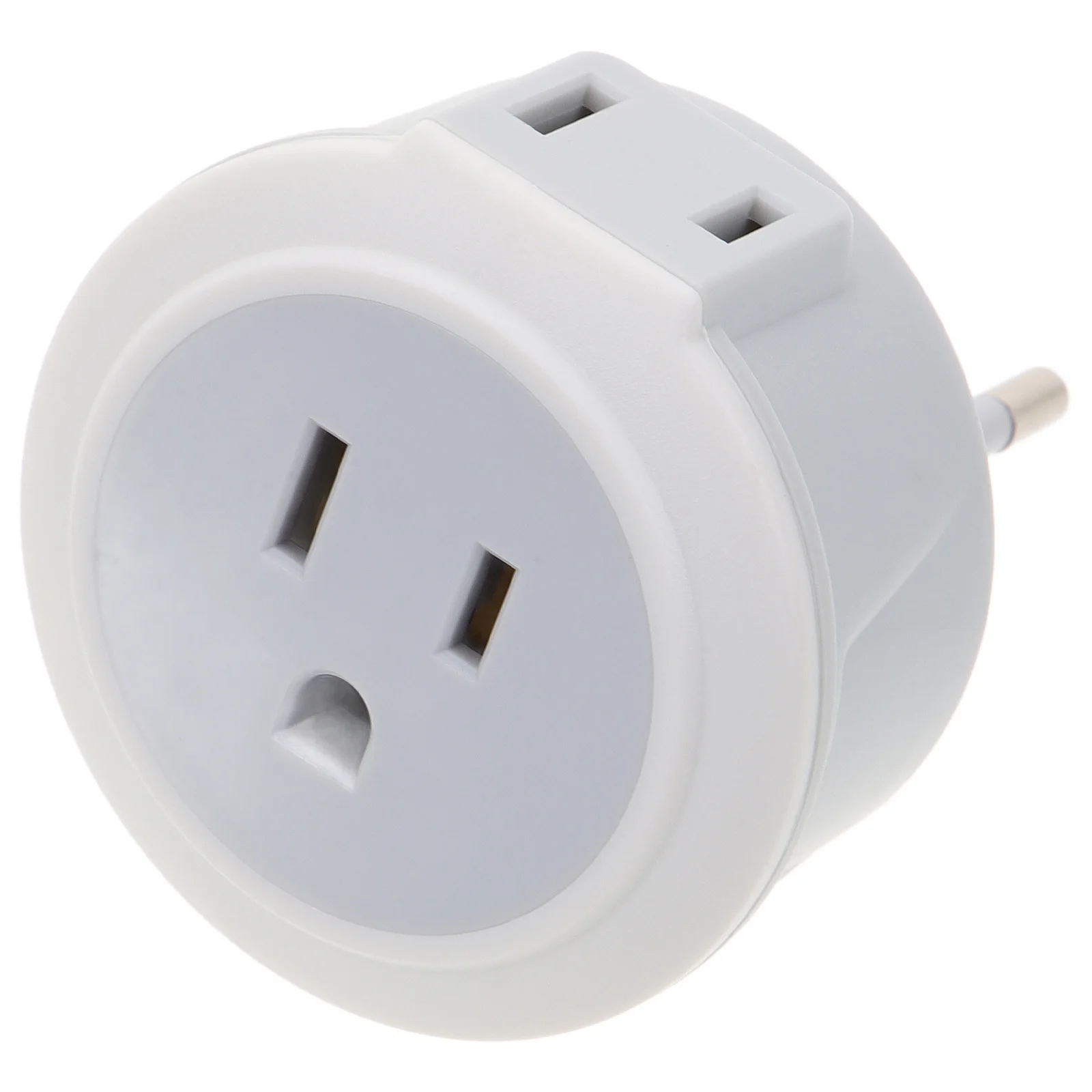 

Us to Eu Adapter White Slim Design Power Plug Converter for Travel Electronics Socket Converter Portable Use Power Adapter