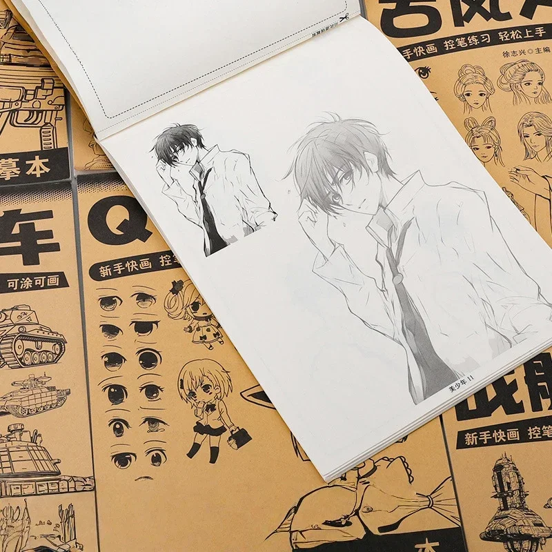 

Anime Character Line Art Drawing Book for Beginners 48 Pages of Simple Hand-Drawn Outlines for Tracing Practice Comics Line Book