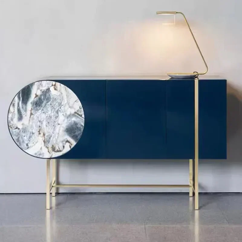 - Modern Simple Entrance Cabinet, Living Room Partition Decorative Cabinet, High-end Solid Wood Dining Side Lig Luxury
