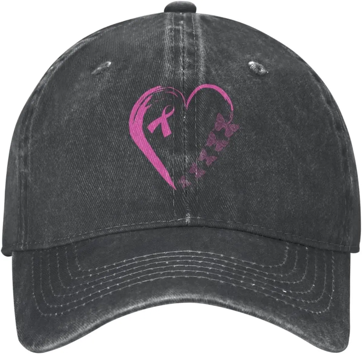 I'm A Survivor Heart Pink Ribbon Breast Cancer Awareness Unisex Baseball Cap