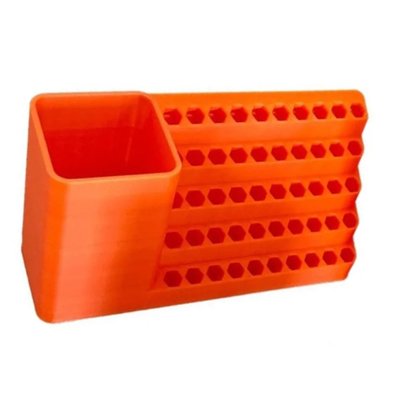 ABDJ-Power Drill Mount Portapuntas de destornillador de 50 orificios-brocas de impacto, caja de herramientas organizadora de tornillos para brocas de 1/4"