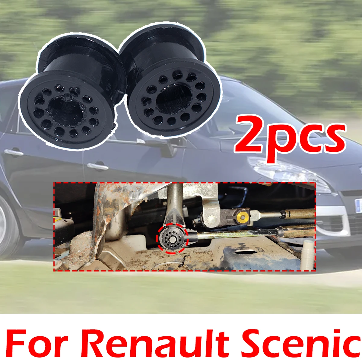 

2X Manual Transmission Gearbox Shift Lever Cable Linkage Rubber Bushing Repair For Renault Scenic PT Cruiser Ford Focus Fusion