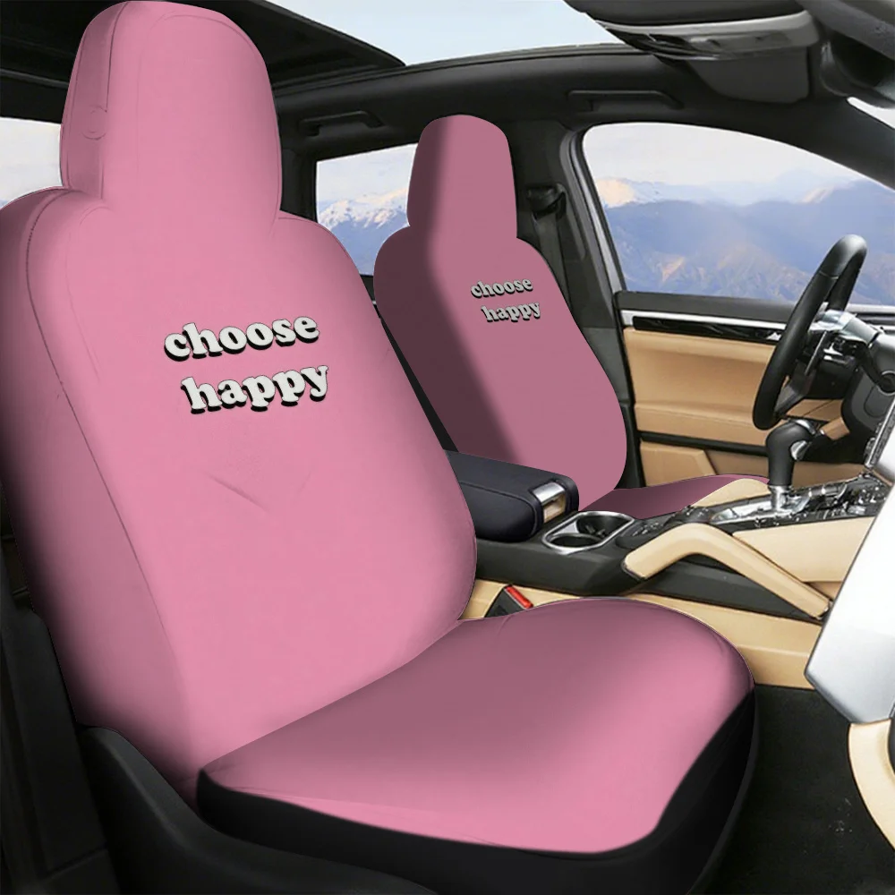 - Front Row Car Seat Covers - [ Stylish Minimalist Design Printed Version] Compatible With Most Vehicle Models, Easy To Maintain