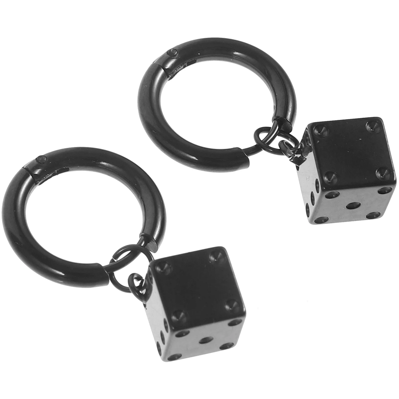 

1Pair Earrings Women Hoops Durable Lightweight Creative Gift Stainless Steel Woman Earrings Funky Earring