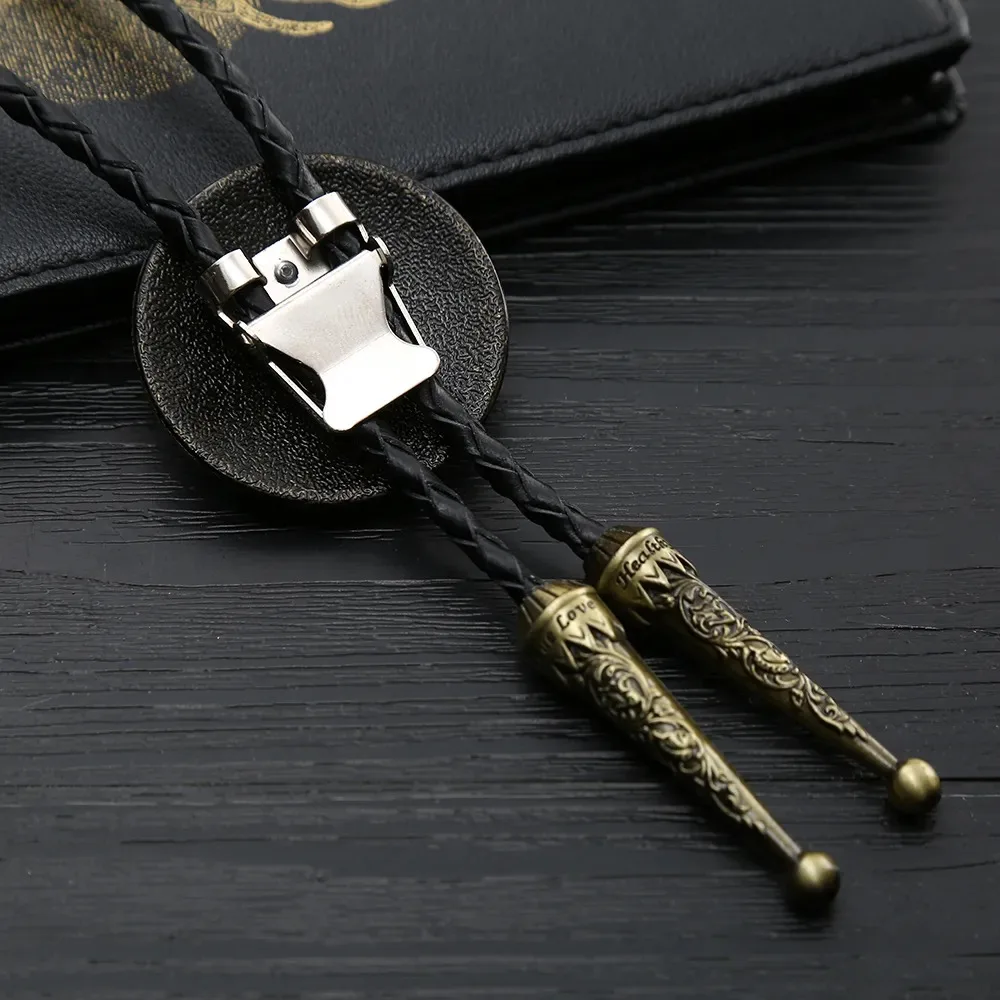 Western Cowboy Zinc Alloy Bolo Tie Ghost Head Tie Western Cowboy Shirt Accessories Tie