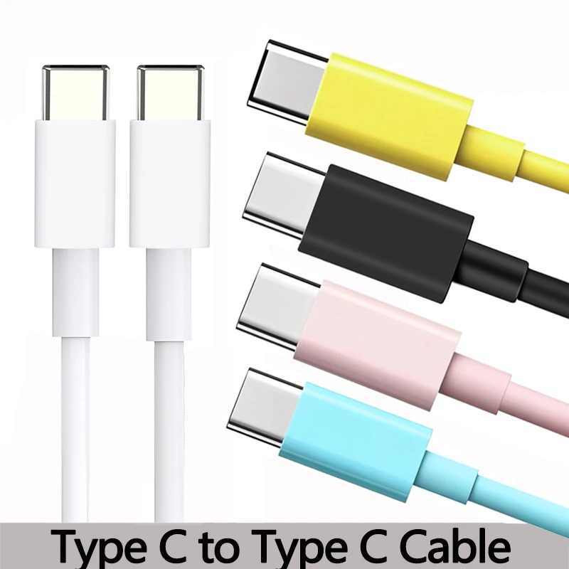 USB C to Type C Multi Color Cable PD Fast Charging Data Cable For Phone15 15Pro Huawei Samsung Xiaomi Type C Data Line 1M 2M 3M