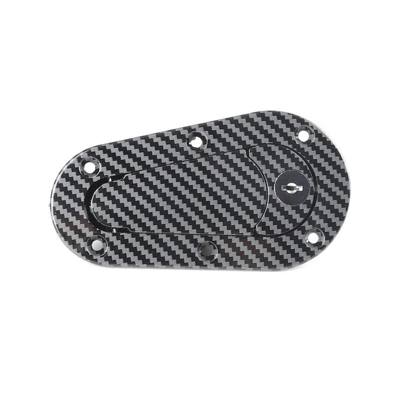 Black / Carbon Fiber Universal Racing Car Hood Pin Engine Bonnet Latch Lock Mount Kit Refitting w/ Keys Car car accessories