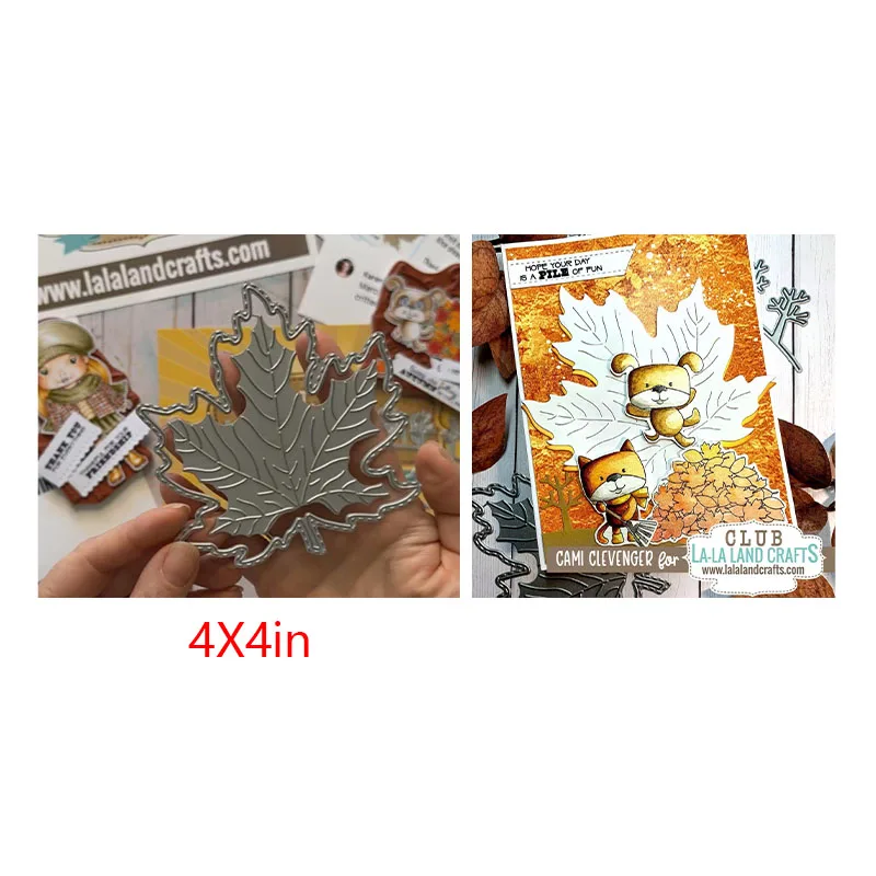 Maple leaves in autumn Metal Craft Cutting Dies For DIY Scrapbooking Paper Diary Decoration Manual Handmade For 2022 Embossing