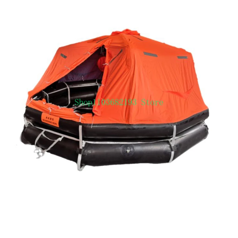 

Marine Liferaft New Standard Inflatable Throwing Liferaft Self-Supporting Fishing Inspection Liferaft