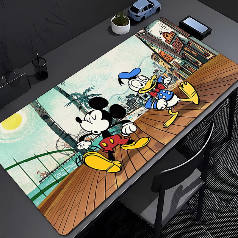 Mouse Pad PC Desk Mat Gamer Office Computer Carpet Keyboard Table Gaming Lock Edge HD Print Accessories D-Donalds Duck Mousepad
