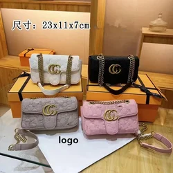 2024 Classic Fashion Double G Women’s Bag Chain Saddle Camera Bag Dionysian Shoulder Messenger Bag