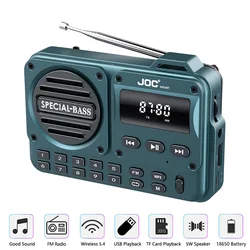 Portable FM Radio Rechargeable Battery USB TF MP3 Music Player Supports Headphone Play Bluetooth Speaker With Receiver FM Radios