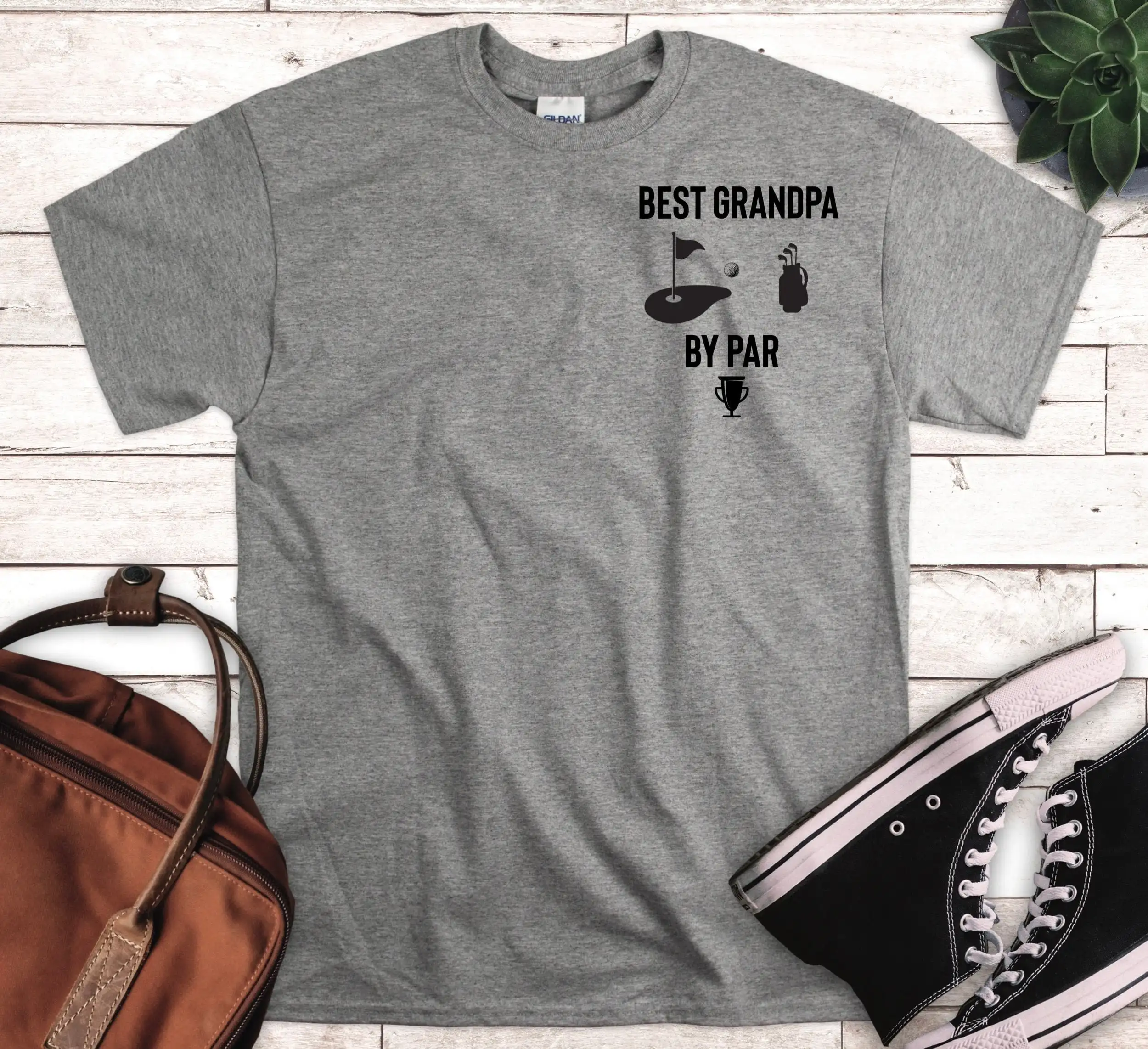 Best Grandpa By Par T Shirt Father'S Day Granpa For Dad Fathers