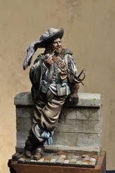 1/24 Scale 75mm Resin Body Assembled Model Kit History Miniature Toys Ancient European Swordsman Unassembled Unpainted DIY Toys